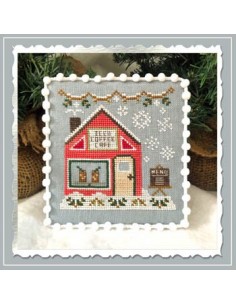 Snow Village 10 - Iced Coffe Café - Country Cottage Needlework